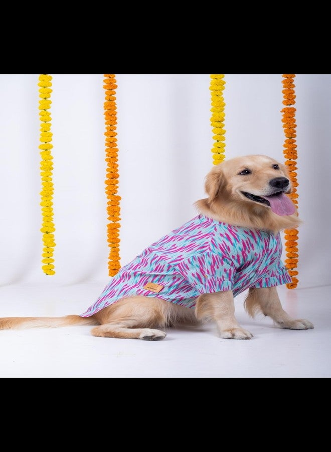 15 BUTTONS Phataka Dog Kurta | Premium Soft Cotton Vibrant Ethnic Outfit for Dogs & Puppies | Comfortable, Breathable & Lightweight Traditional Pet Clothing | Perfect for Weddings & Special Occasions - Image 3